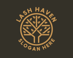 Tree Leaf Branch logo design