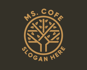 Tree Leaf Branch logo design