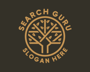 Tree Leaf Branch logo design