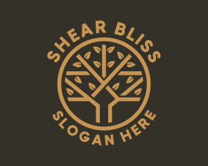 Tree Leaf Branch logo design