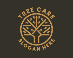 Tree Leaf Branch logo design