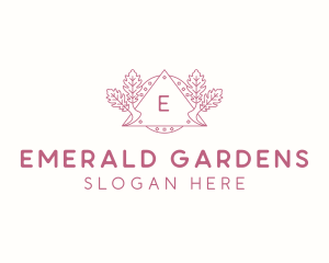 Leaf Garden Event logo design