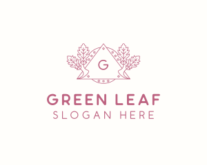 Leaf Garden Event logo design