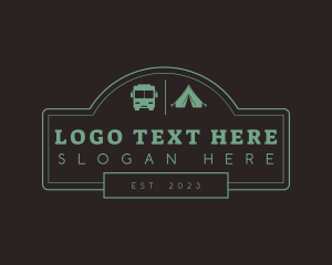 Van - Outdoor Trip Camping logo design