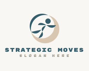 Abstract Race Runner logo design