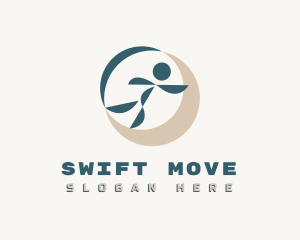 Move - Abstract Race Runner logo design