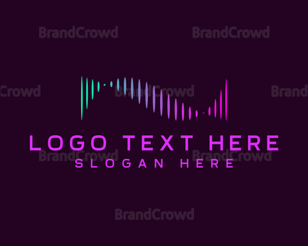 Frequency Wave Audio Logo | BrandCrowd Logo Maker