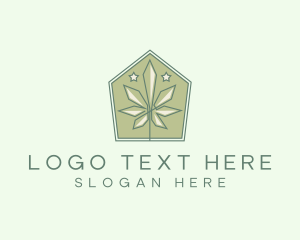 Weed - Cannabis Farm House logo design