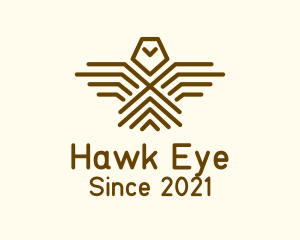 Hawk - Geometric Hawk Eagle logo design