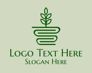 Eco House Plant  Logo