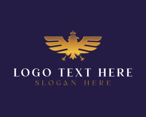 Defense - Eagle Crown Wings logo design