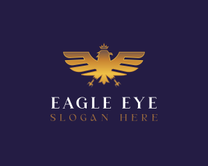 Eagle Crown Wings logo design