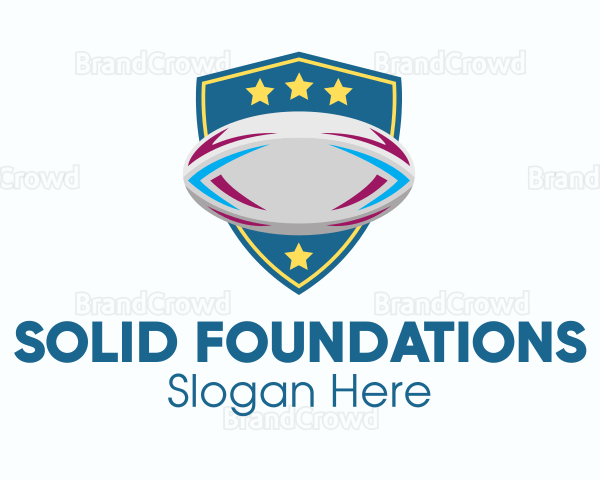 Rugby Team Shield Logo