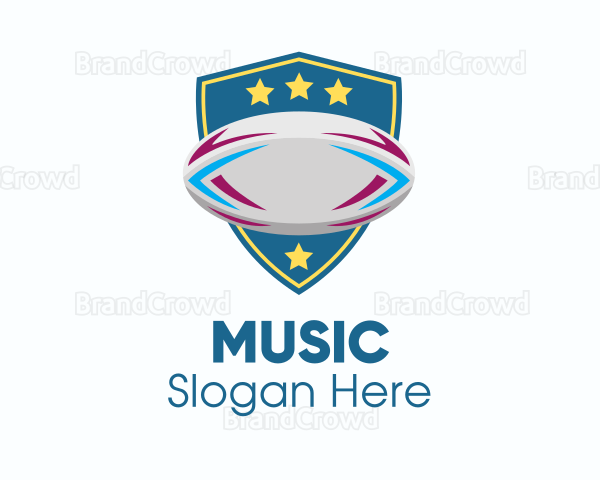 Rugby Team Shield Logo