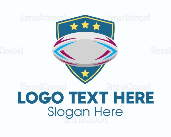 Rugby Team Shield Logo