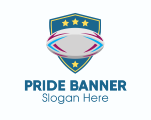 Rugby Team Shield logo design