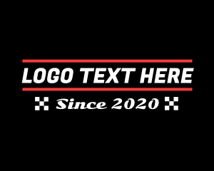 Turbo - Automobile Racing Text logo design