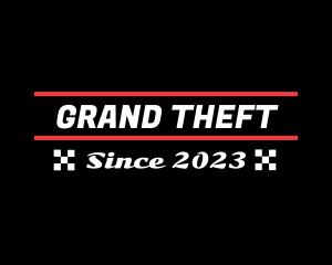 Garage - Automobile Racing Text logo design