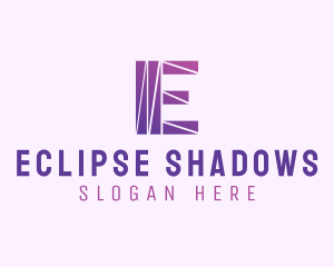 Modern Purple Letter E logo design