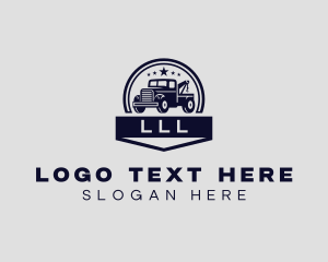 Logistics - Tow Truck Transport Vehicle logo design