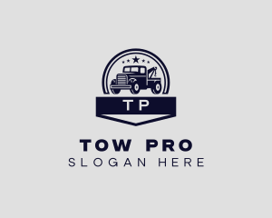 Tow - Tow Truck Transport Vehicle logo design