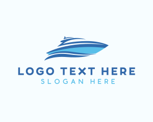 Yacht - Speedboat Yacht Travel logo design