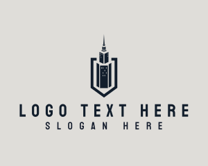 Architecture - Skyscraper Tower Building logo design