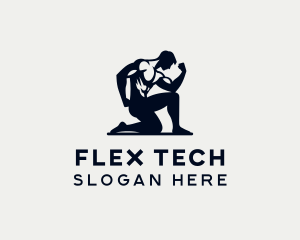 Flex - Bodybuilder Fitness Trainer logo design