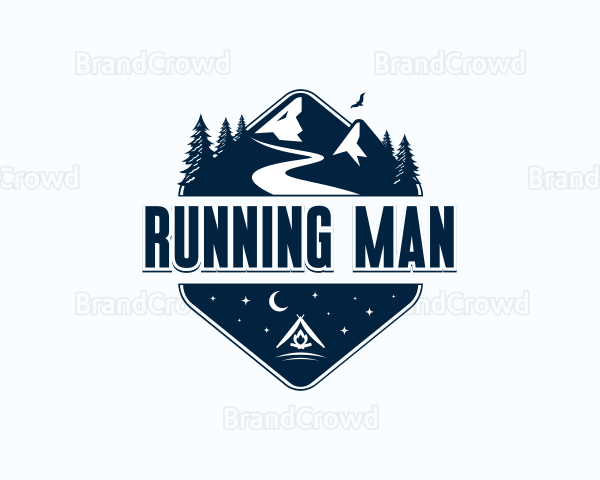 Travel Mountain Hiking Logo