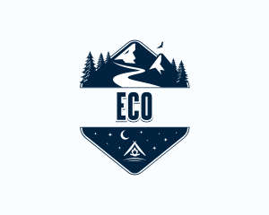 Travel Mountain Hiking Logo