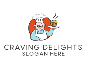 Craving - Cupcake Pastry Chef logo design
