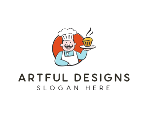 Cupcake Pastry Chef logo design