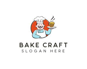 Cupcake Pastry Chef logo design