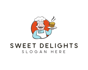 Cupcake Pastry Chef logo design