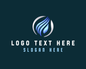 Fan - HVAC Air Cooling logo design