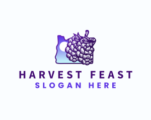 Oregon Grapes Vineyard logo design