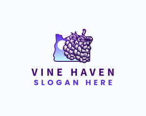 Oregon Grapes Vineyard logo design