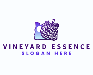 Oregon Grapes Vineyard logo design