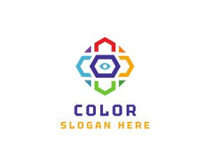Colorful Eye Optometry logo design