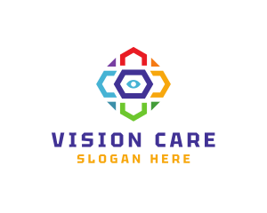 Optometrist - Colorful Eye Optometry logo design