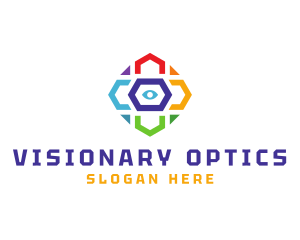 Optometry - Colorful Eye Optometry logo design
