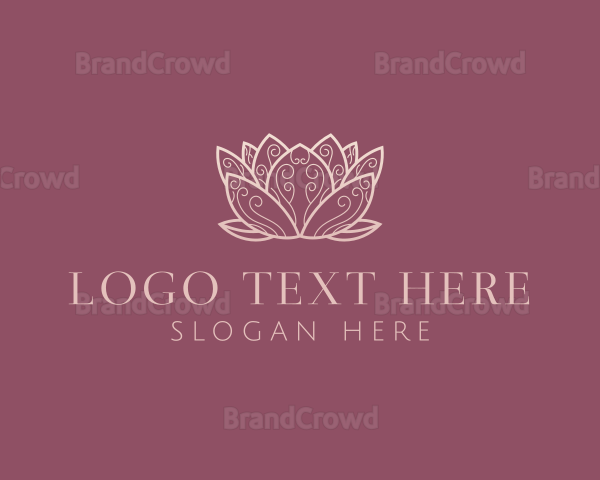 Zen Lotus Flower Logo