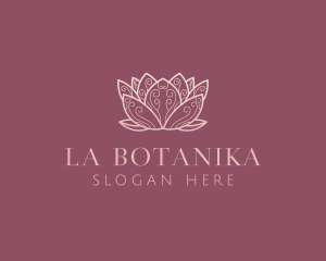Essential Oil - Zen Lotus Flower logo design