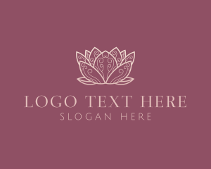 Meditation - Zen Lotus Flower logo design