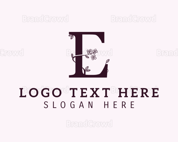 Floral Fashion Aesthetic Logo
