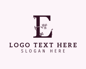 Aesthetic - Floral Fashion Aesthetic logo design