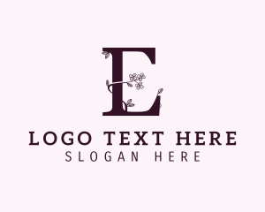 Flower - Floral Fashion Aesthetic logo design