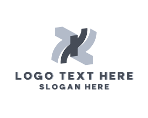 Cyberspace - Cyber Tech Software Letter X logo design