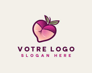 Feminine Lingerie Peach Logo