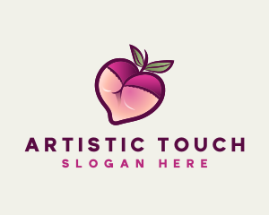 Feminine Lingerie Peach logo design